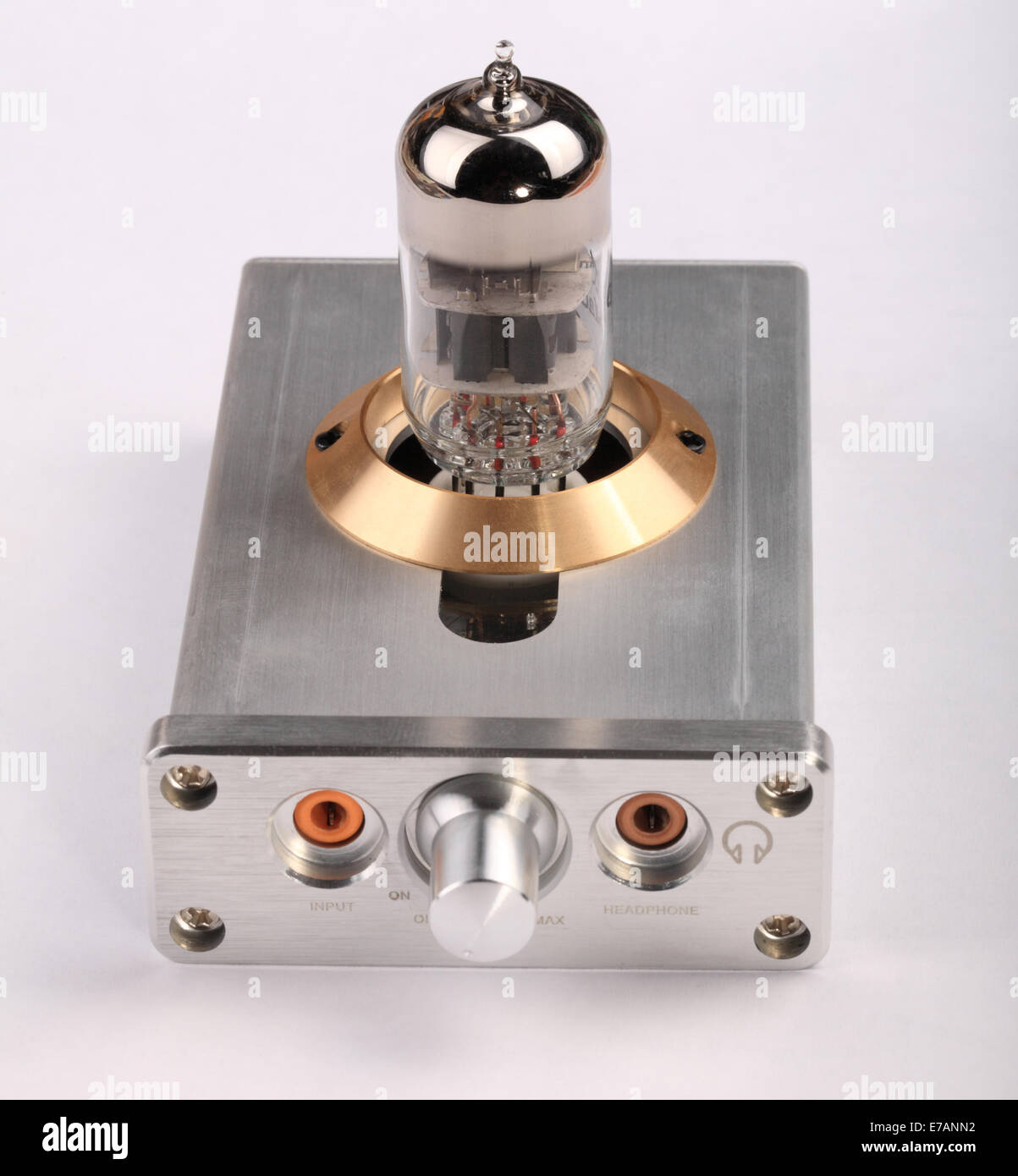 Vacuum Tube Amplifier Stock Photo