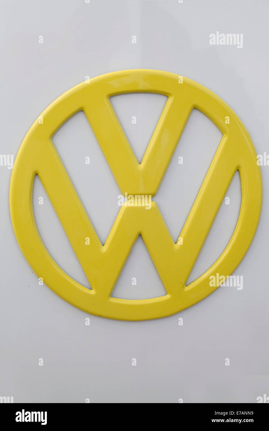 VW Volkswagen camper van, abstract Stock Photo