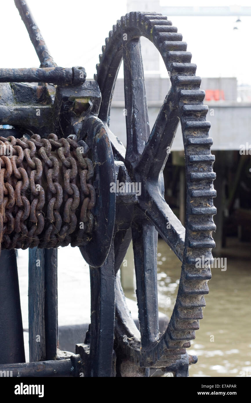 Cast Iron Lock Gate and chains Stock Photo Alamy