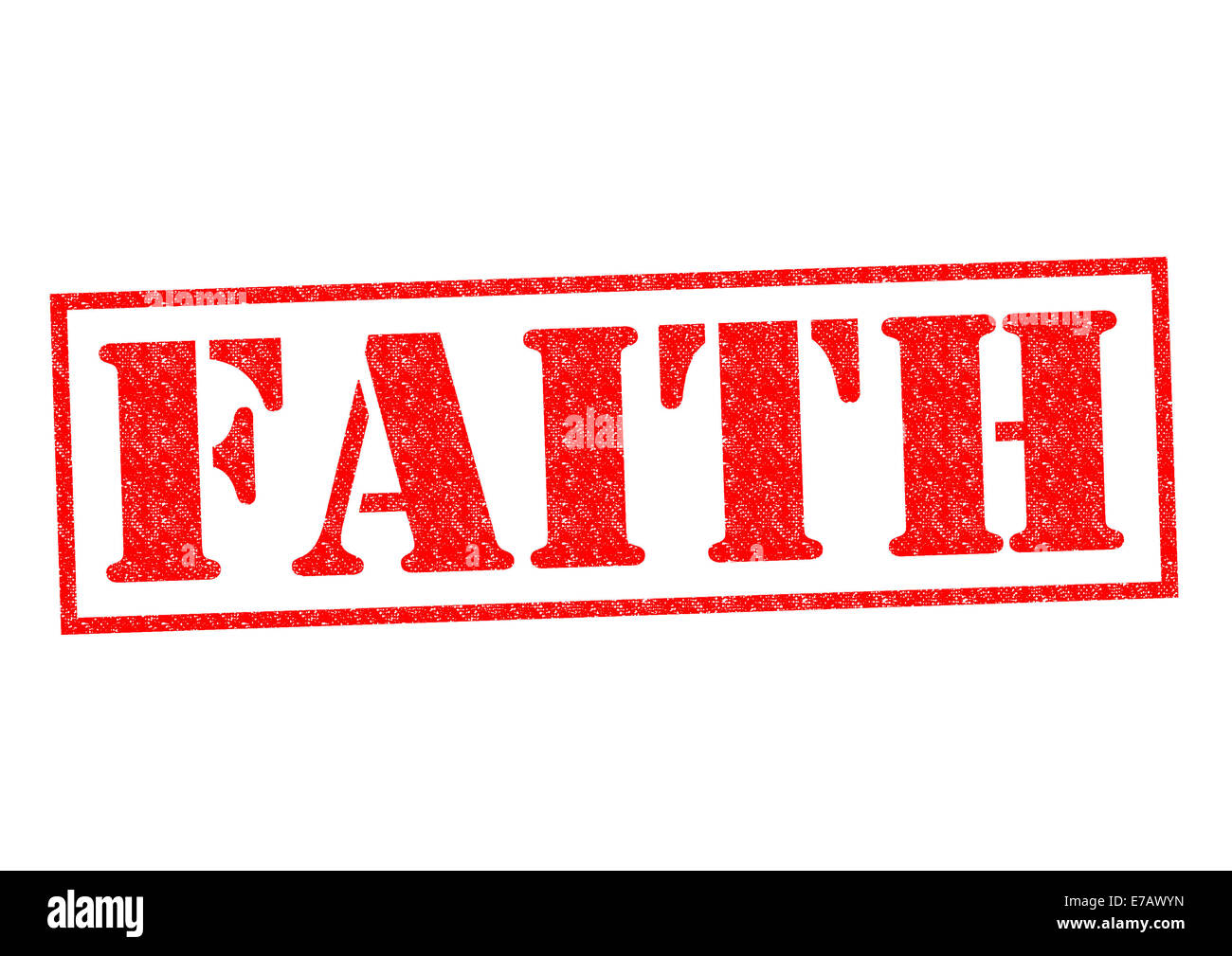 FAITH red Rubber Stamp over a white background Stock Photo Alamy