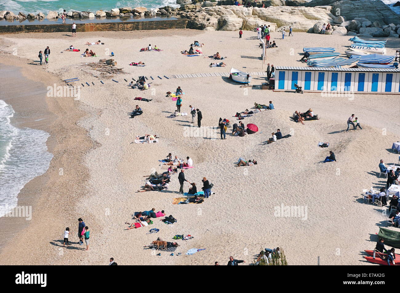 Beach in the holiday sunny day Stock Photo Alamy