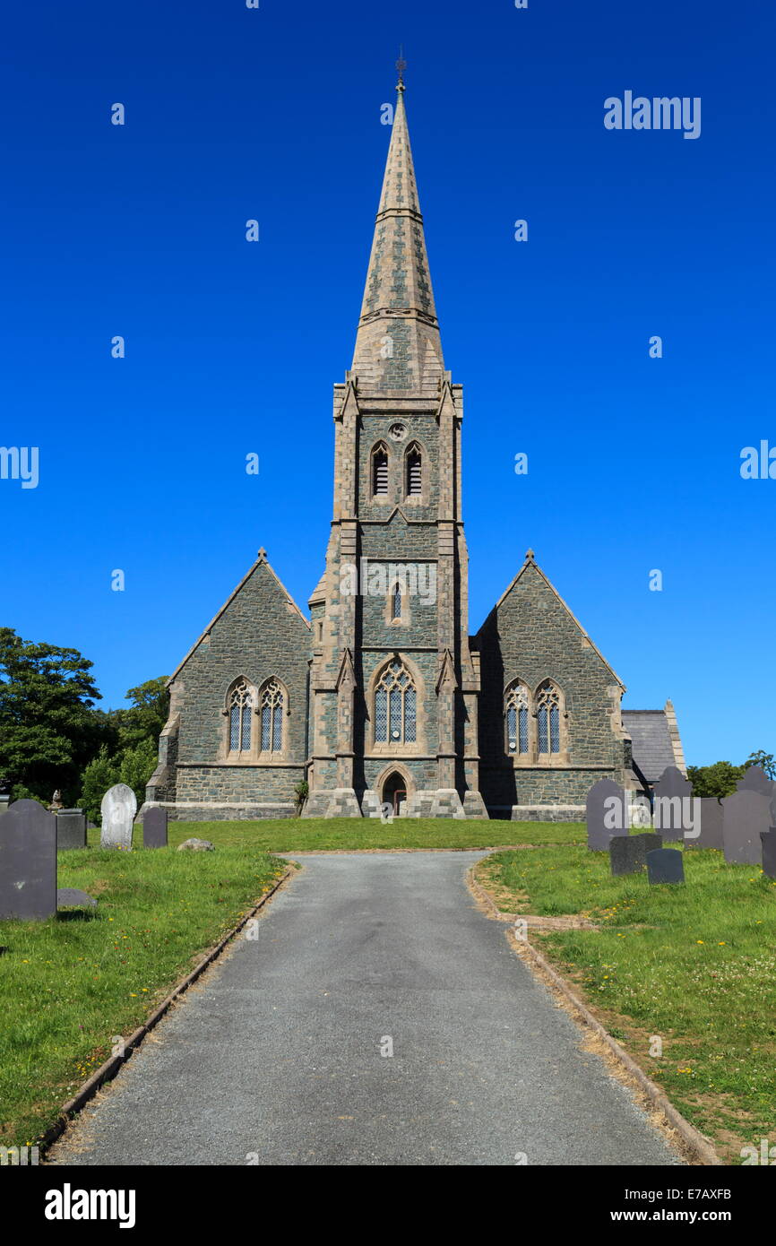 Christ's Church, Deiniolen, Snowdonia Stock Photo