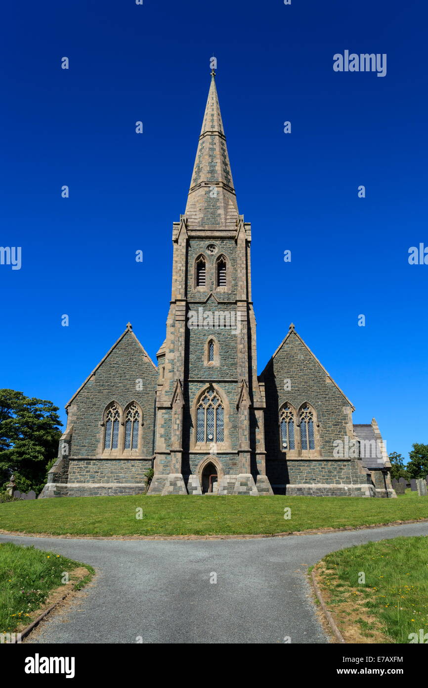 Christ's Church, Deiniolen, Snowdonia Stock Photo