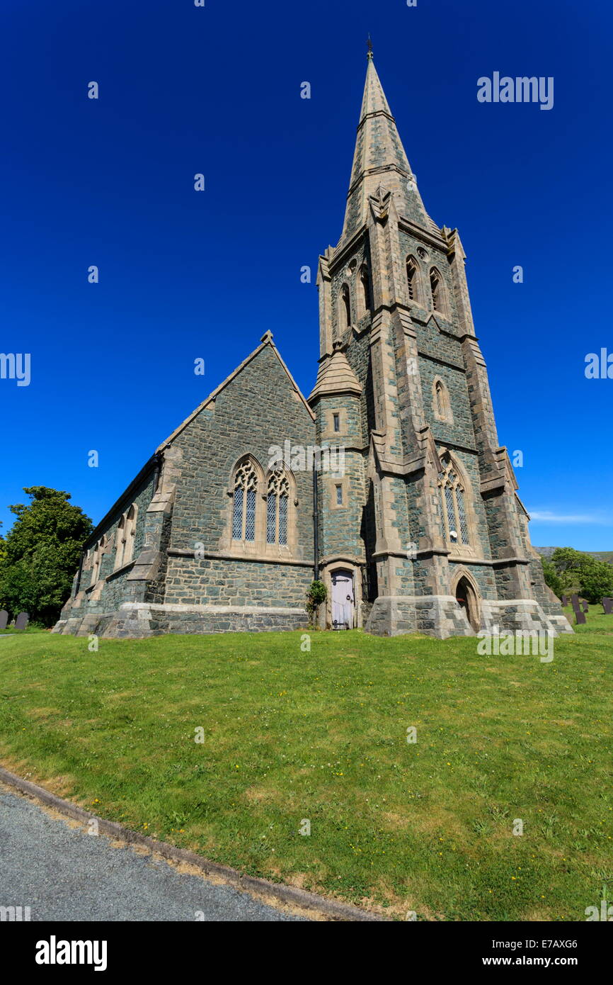 Christ's Church, Deiniolen, Snowdonia Stock Photo