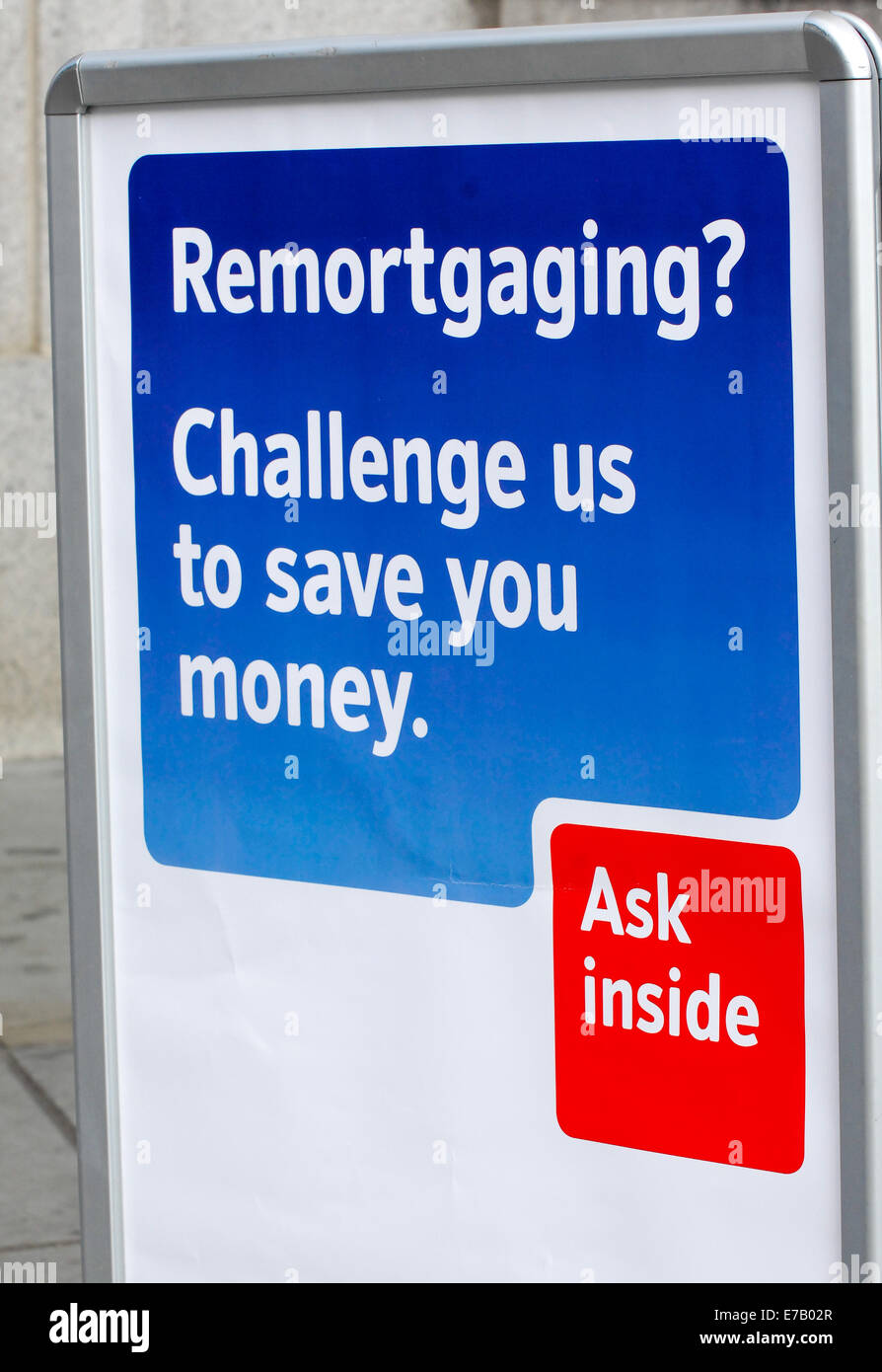 Re mortgage sign Stock Photo