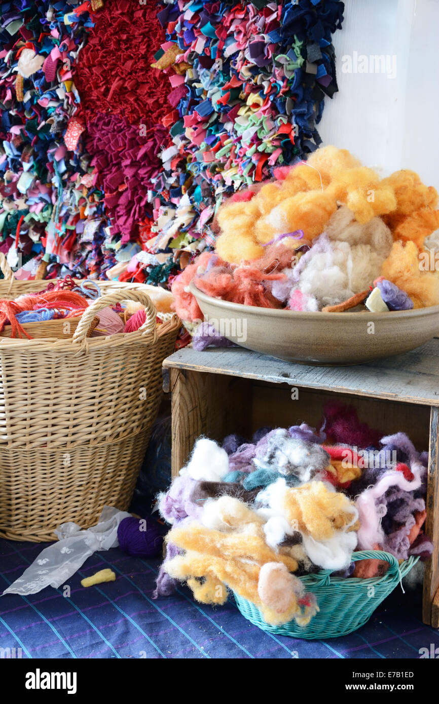 Toy making materials, felt Stock Photo Alamy