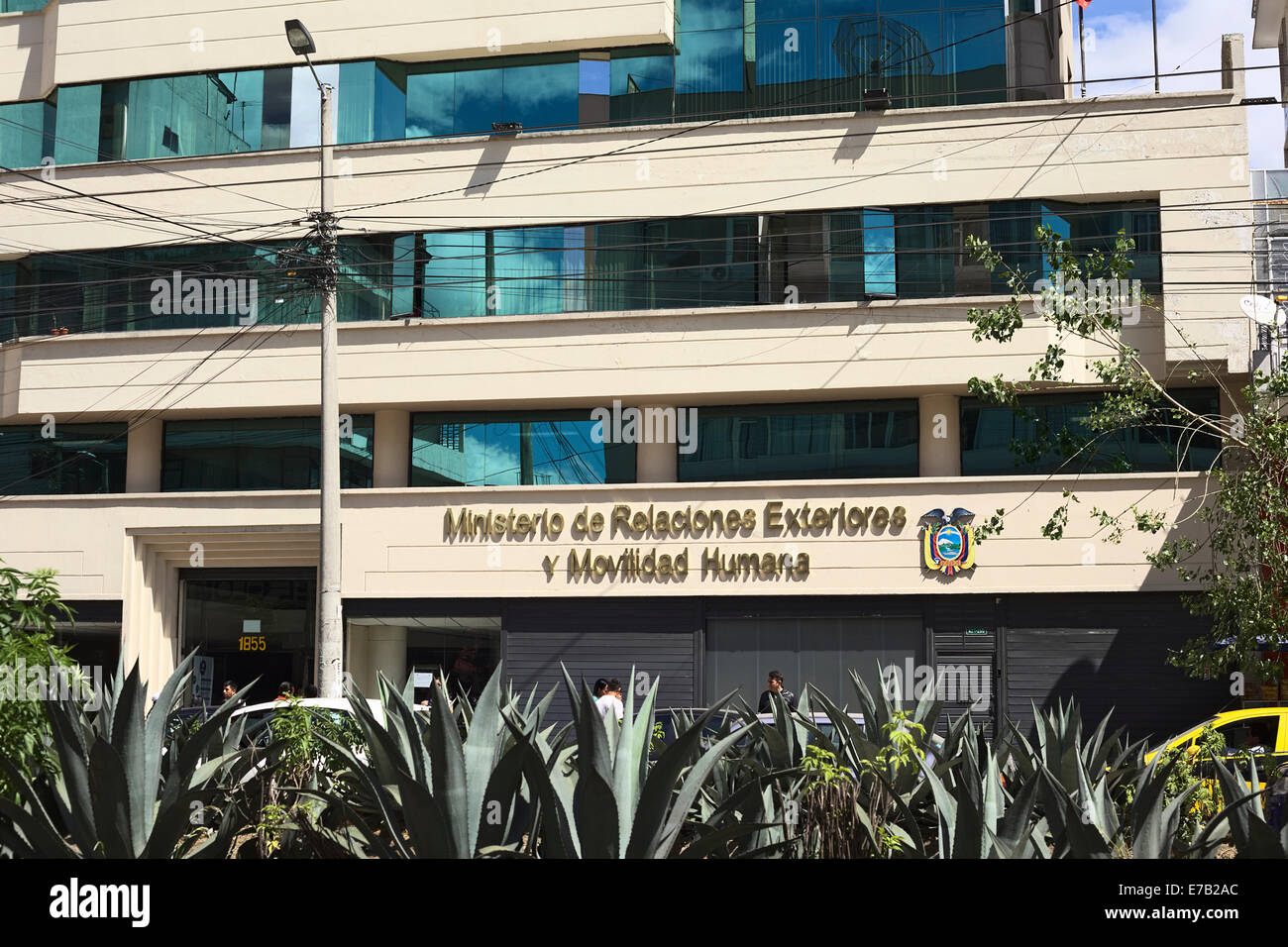 The building of the Ministerio de Relaciones Exteriores y Movilidad Humana in Quito, Ecuador Stock Photo