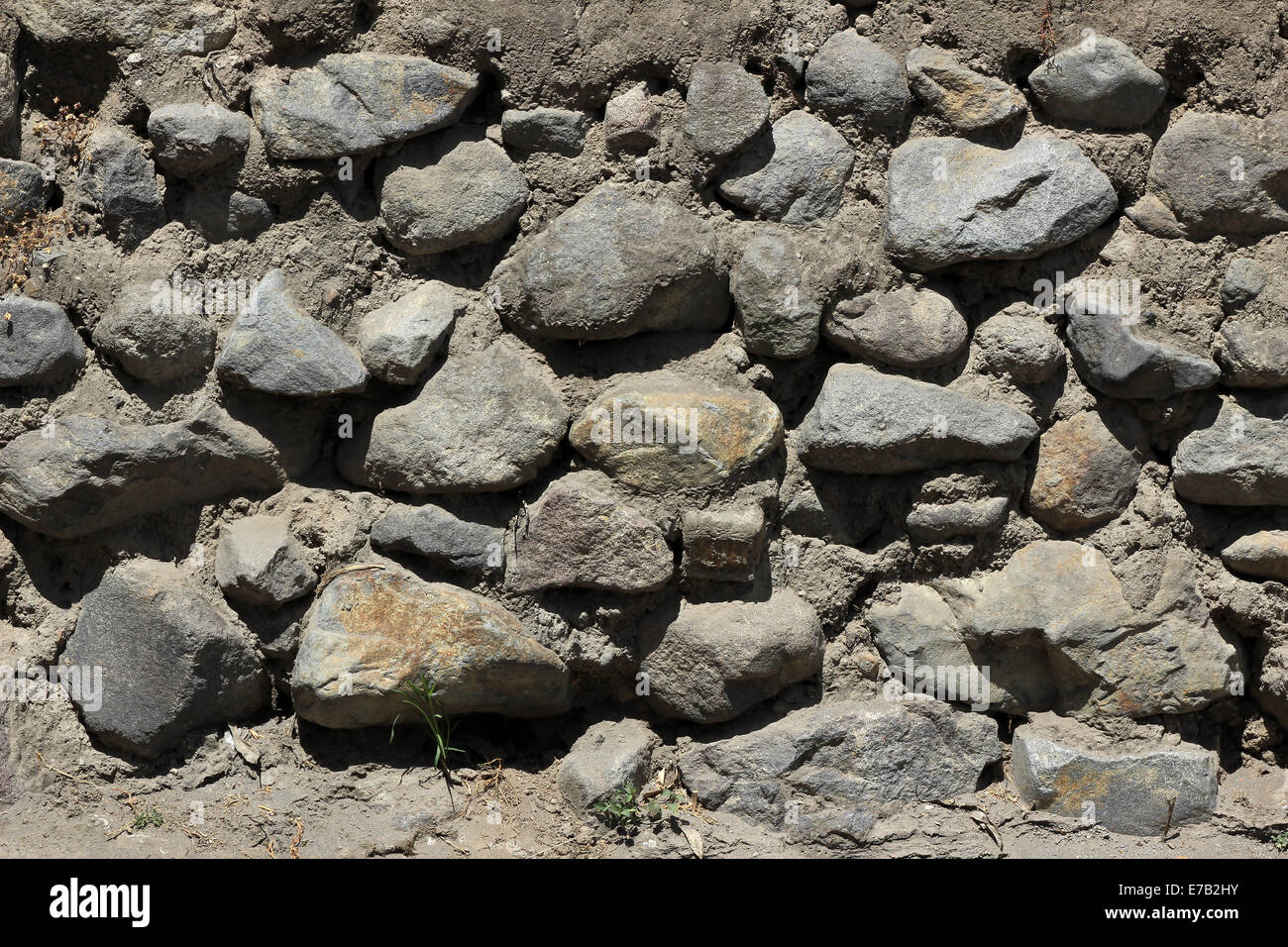 Gray rocks in a stone wall in Cotacachi, Ecuador Stock Photo - Alamy