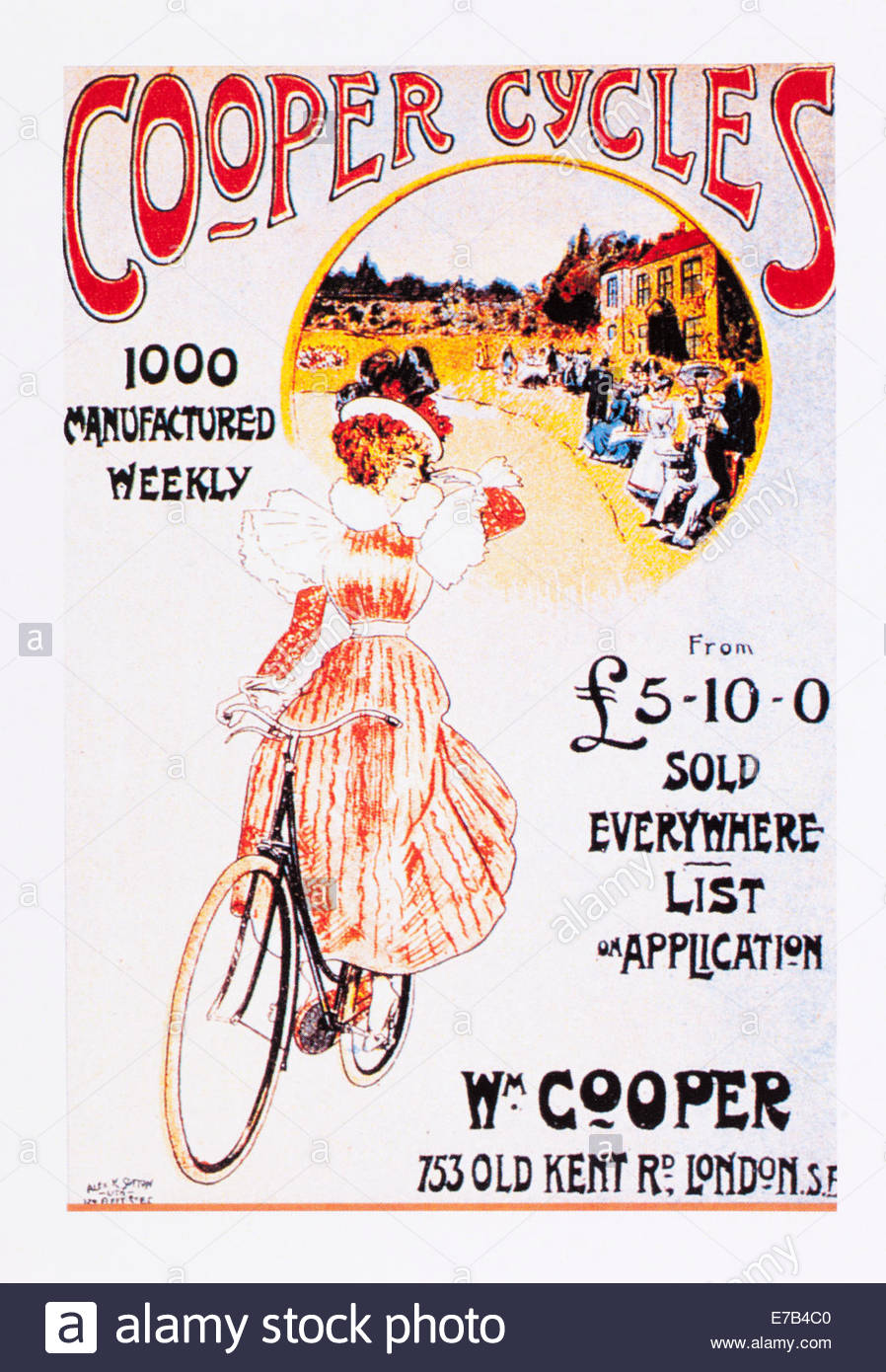 BICYCLE VINTAGE AD POSTER Chalet RARE HOT NEW
