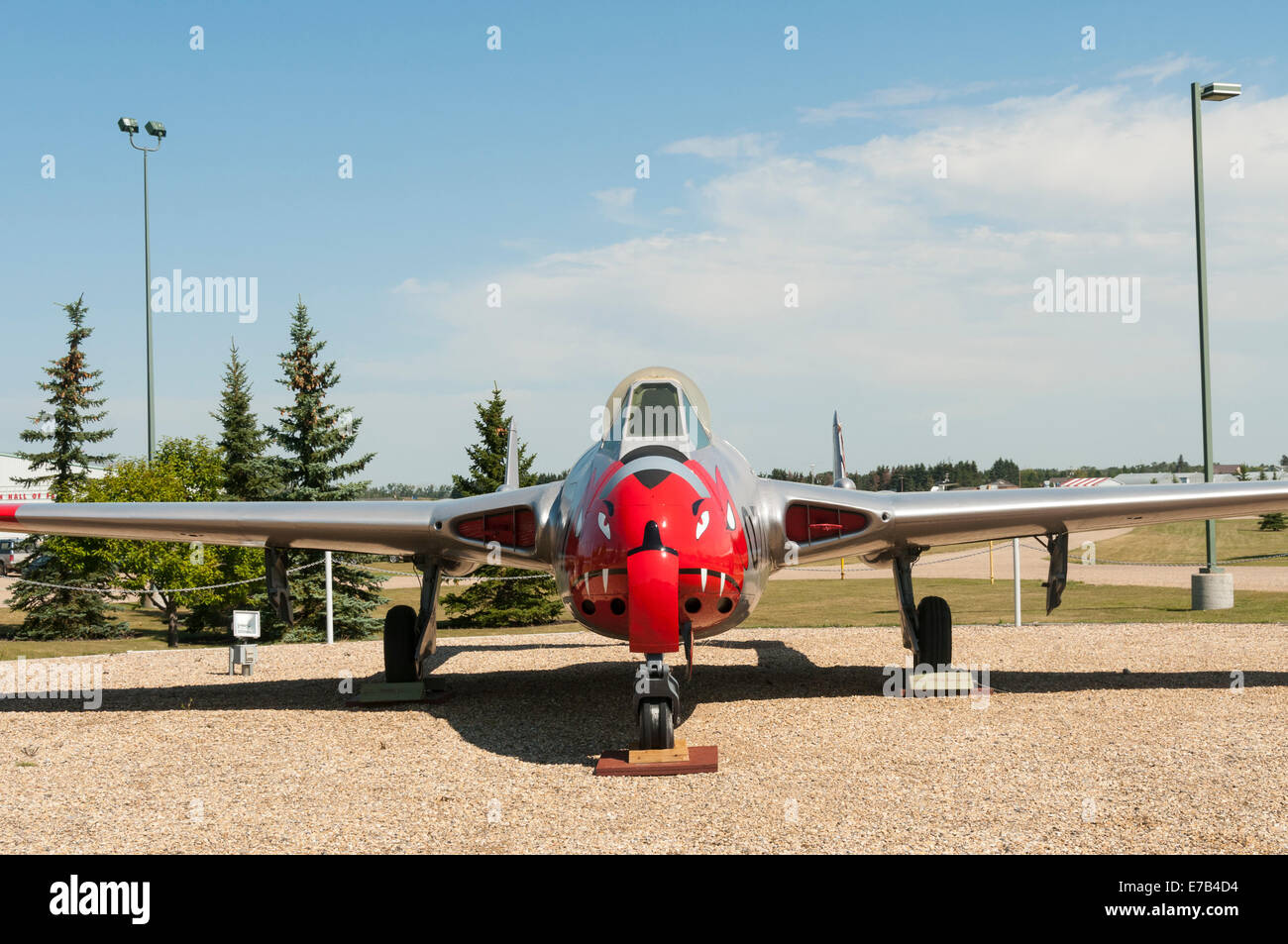 Elk203-5697 Canada, Alberta, Wetaskiwin, Reynolds-Alberta Museum, vintage fighter jets Stock Photo