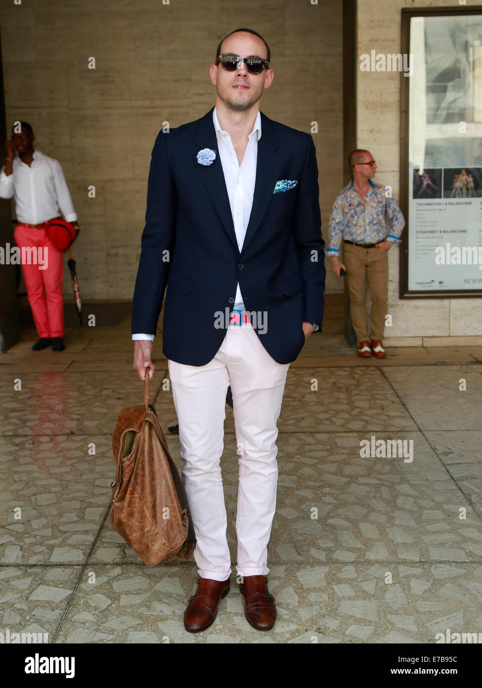 jose gamez arriving at the herve leger by max azria runway show in E7B95C