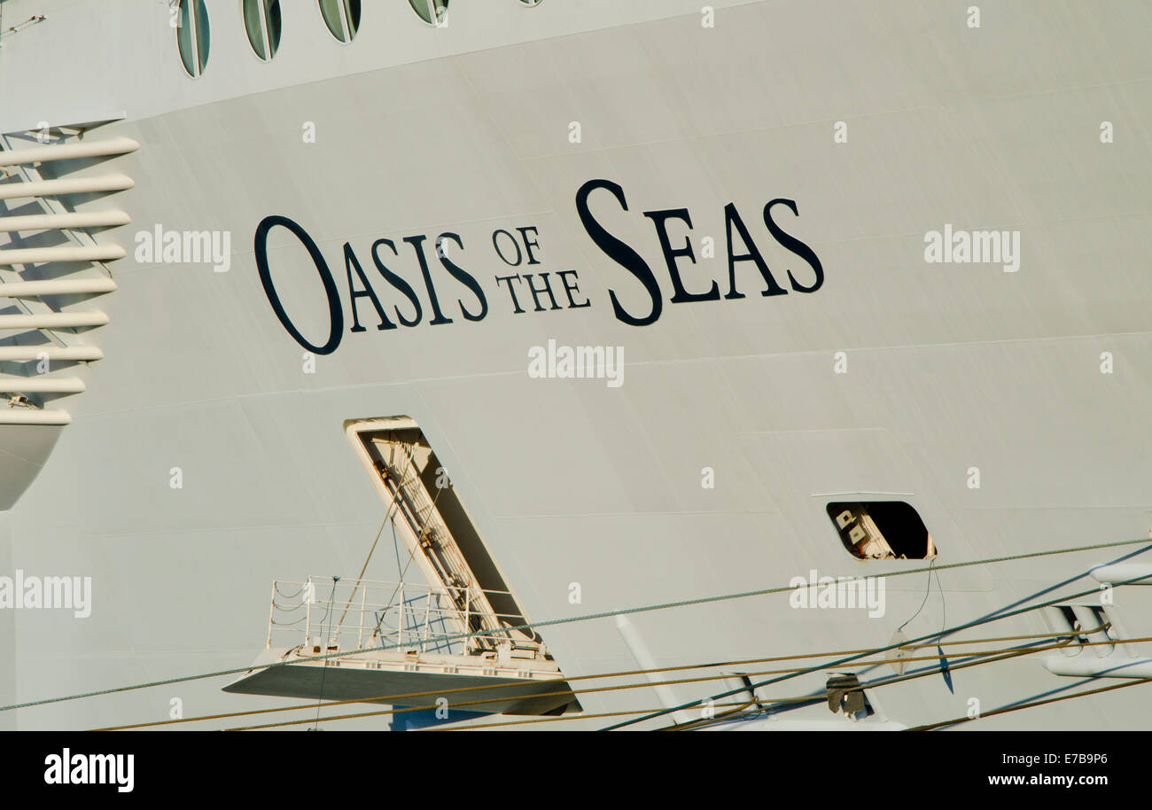 Ms Oasis Of The Seas Sea World S Largest Cruise Ship In The Harbour Of