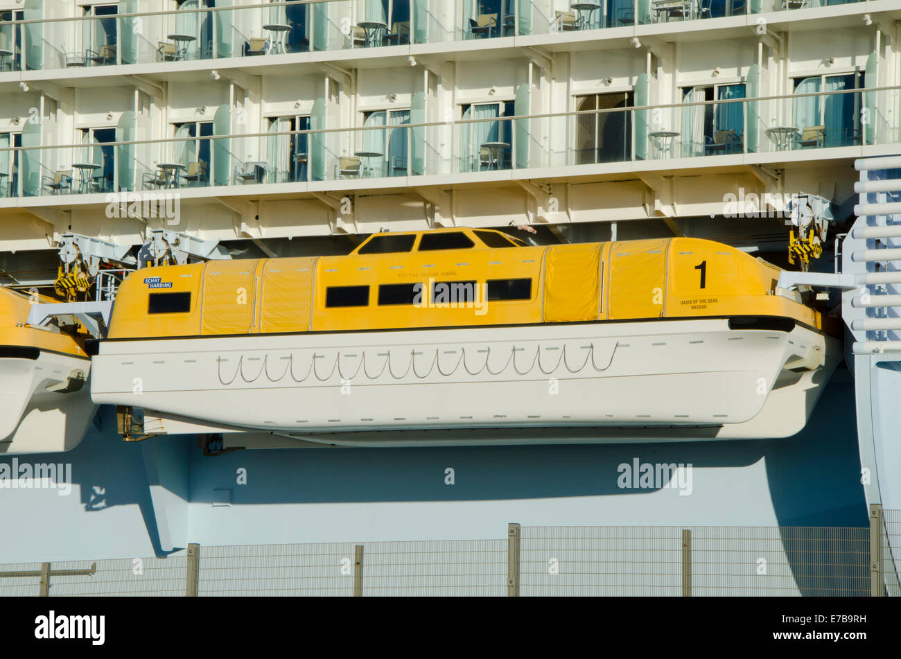 cruise ship lifeboats capacity