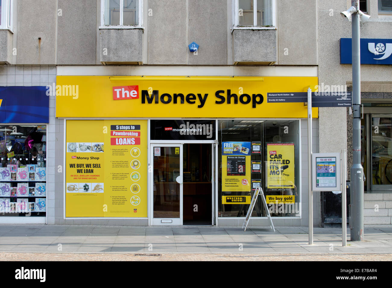 A branch of The Money Shop (Pawnbroker) Stock Photo