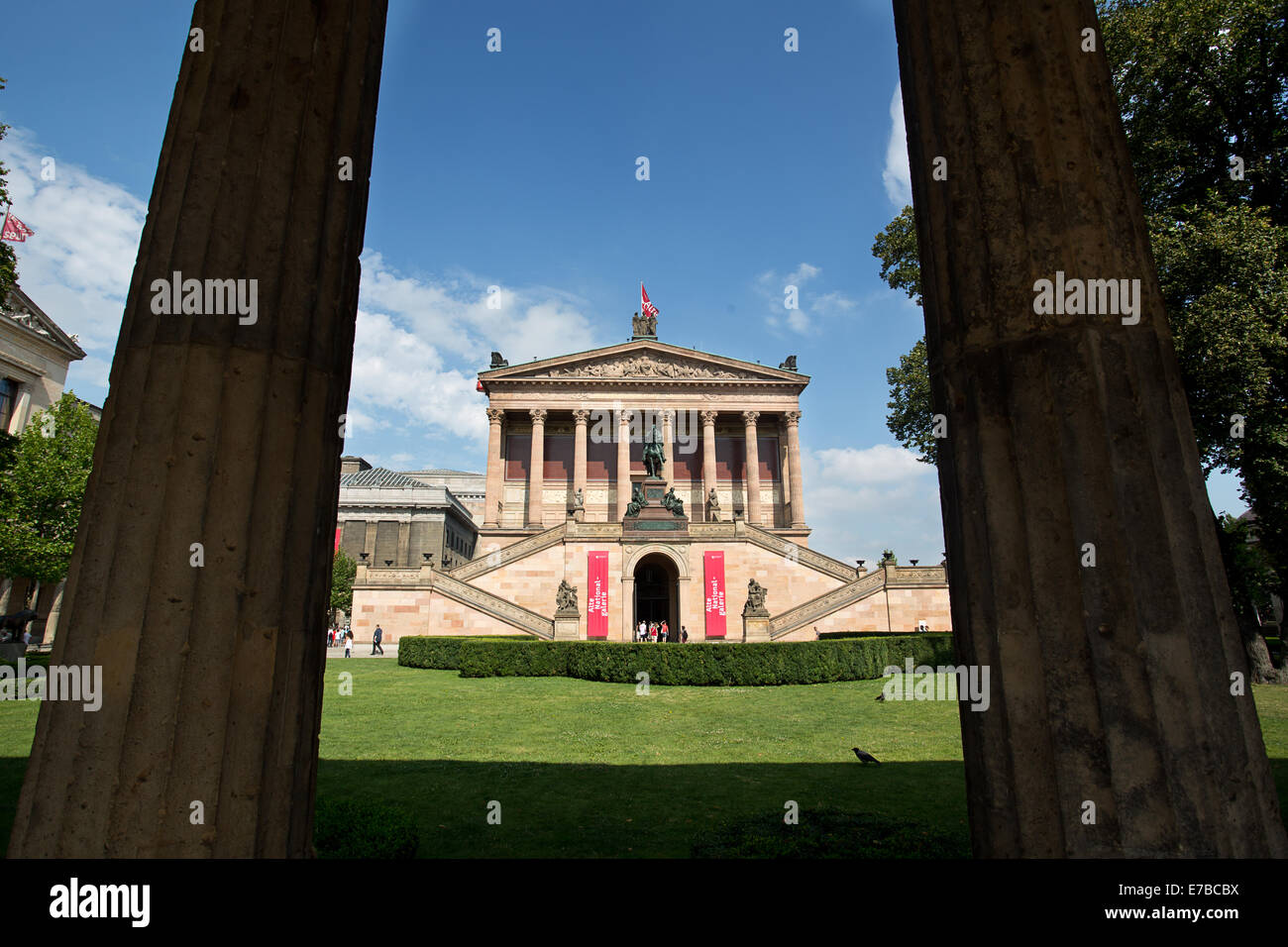 Museum Island, The Old National Gallery in Berlin, Germany. (Alte Nationalgalerie) Stock Photo
