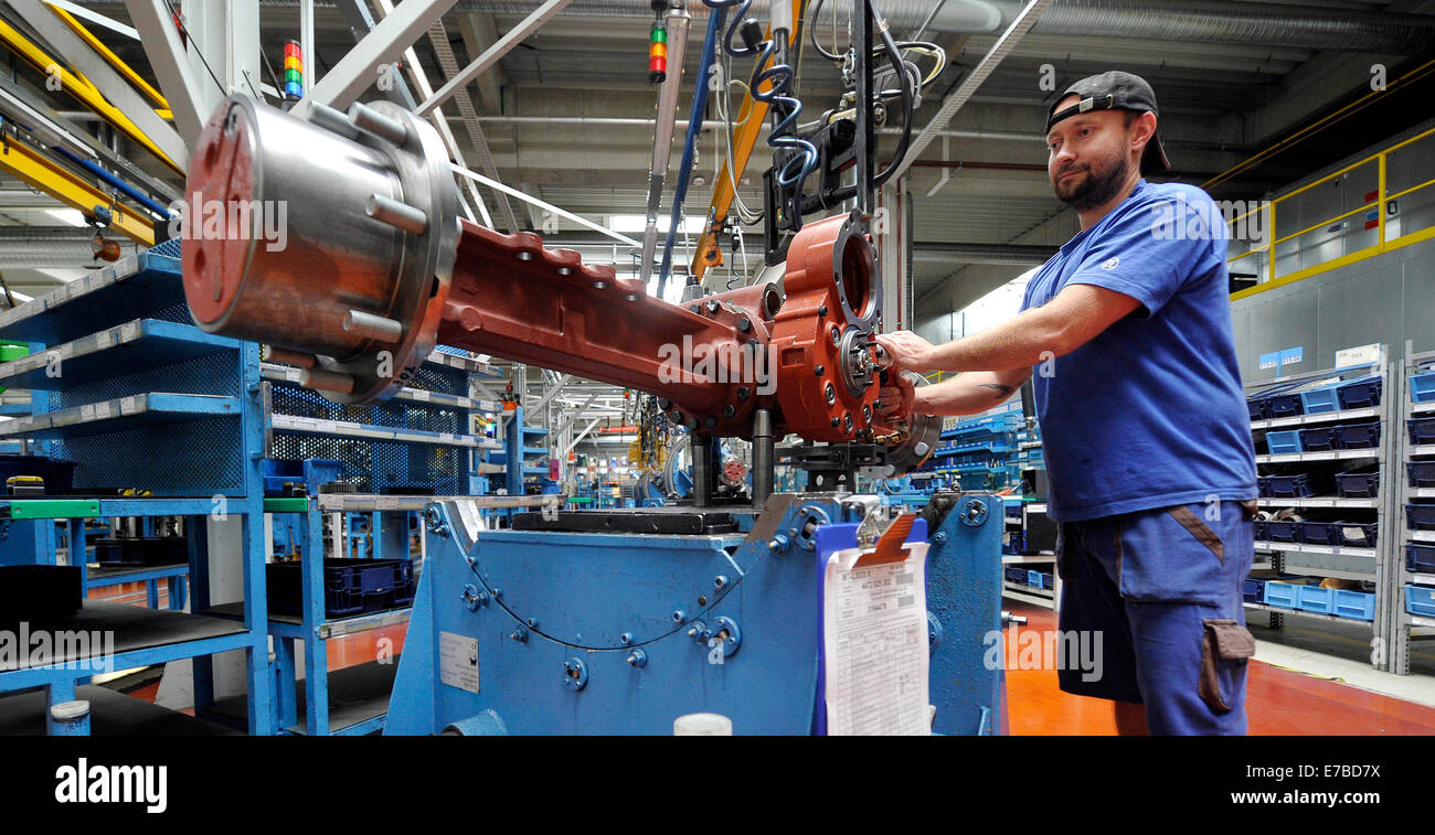 Production in the ZF Stankov company, manufacturer of axles and