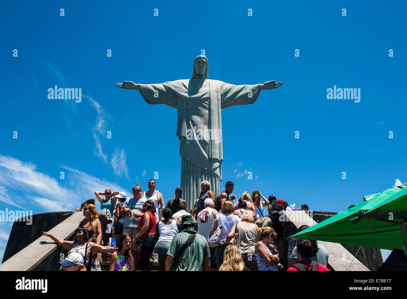 Christ the Redeemer statue, Rio de Janeiro, Brazil Stock Photo