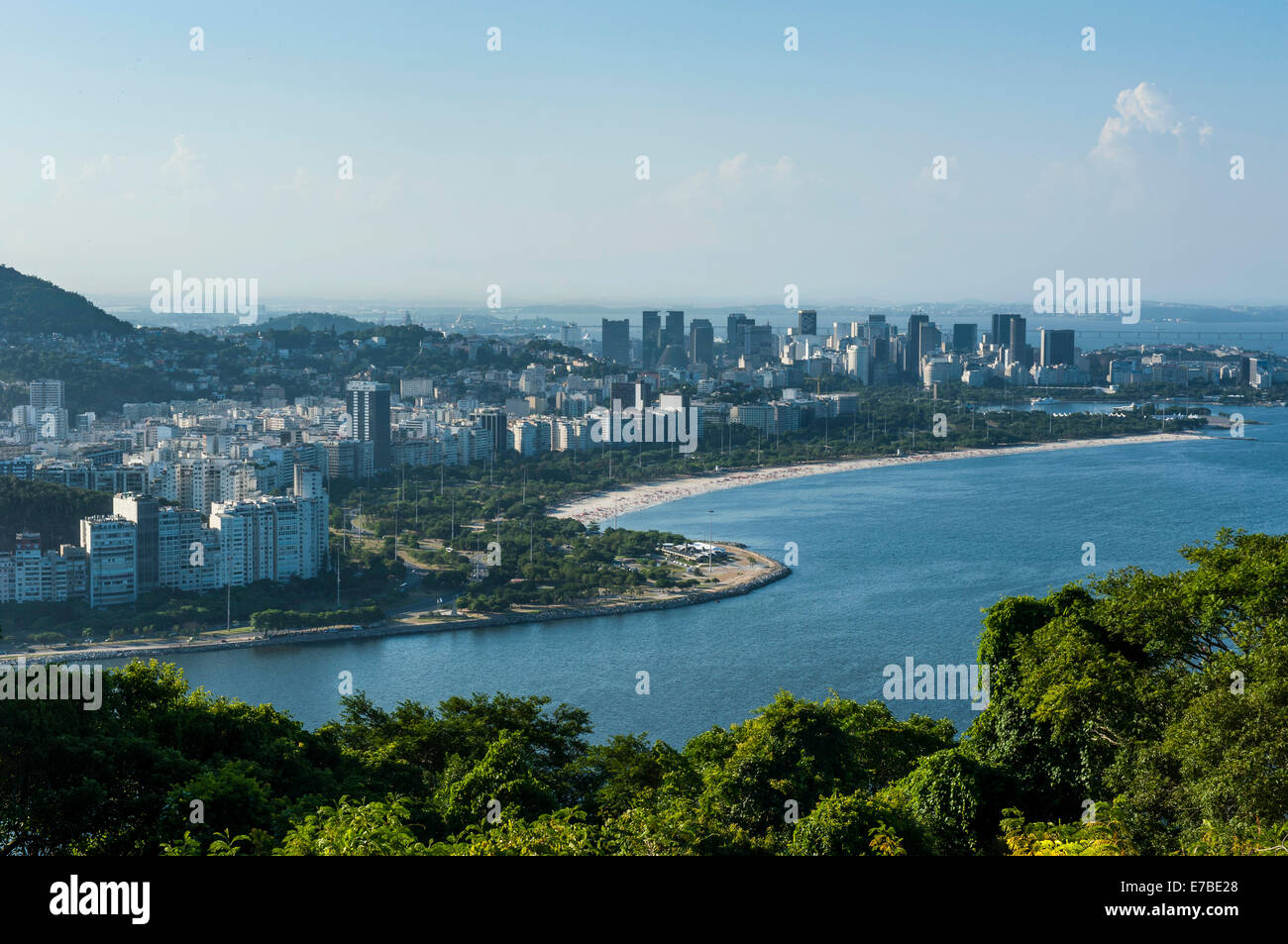 View from the Sugar Loaf, Rio de Janeiro, Brazil Stock Photo