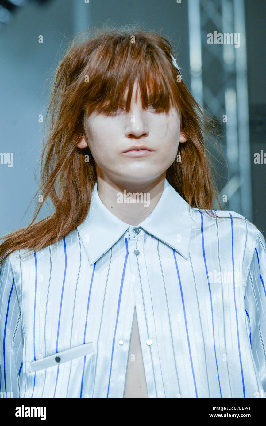 London, UK. 12th September, 2014. Jamie Wei Huang showcases latest collection at the LFW SS15 Catwalk Show at Freemason Hall, London. Credit:  See Li/Alamy Live News Stock Photo