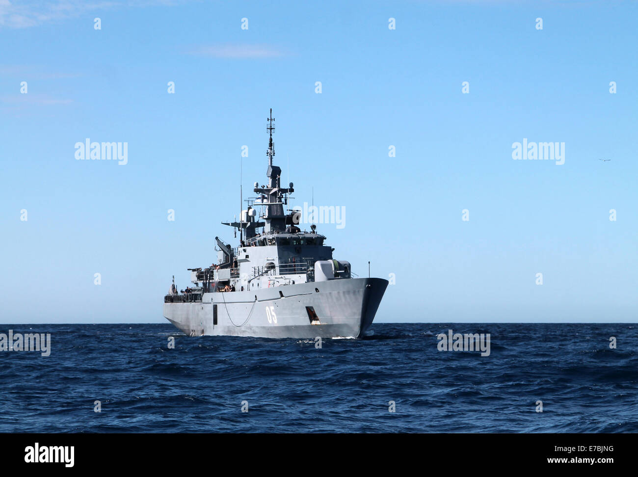 FNS (minelayer) Uusimaa, Finnish Navy in the Atlantic Ocean Stock Photo