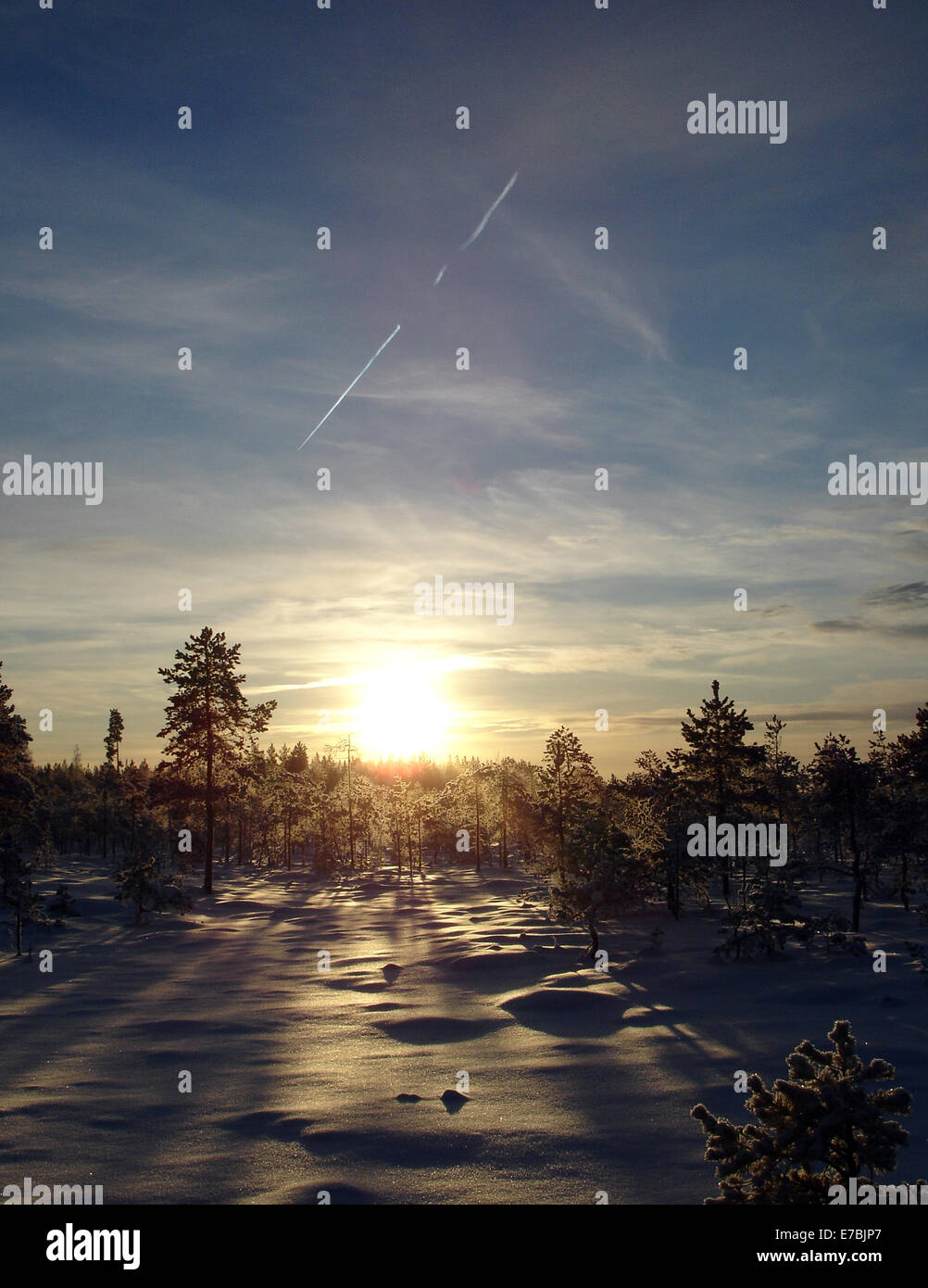 Winter in Finland Stock Photo