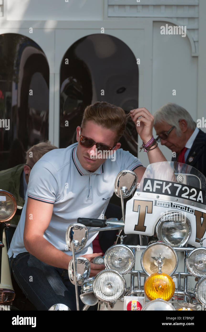 mod and wearing a ben sherman shirt 