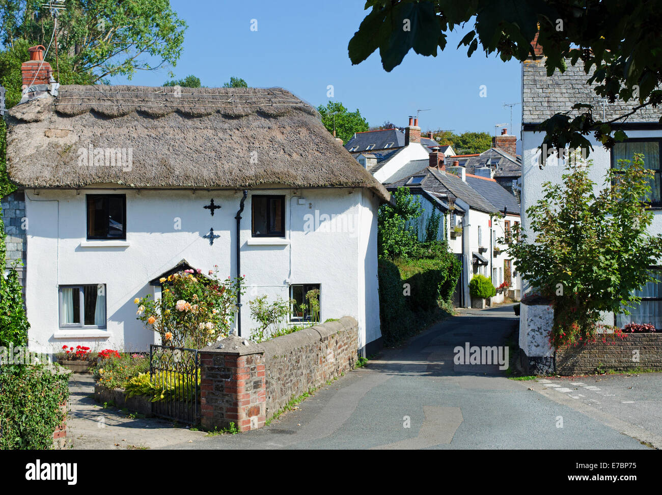 The historic village of Stratton near Bude in Cornwall, UK Stock Photo