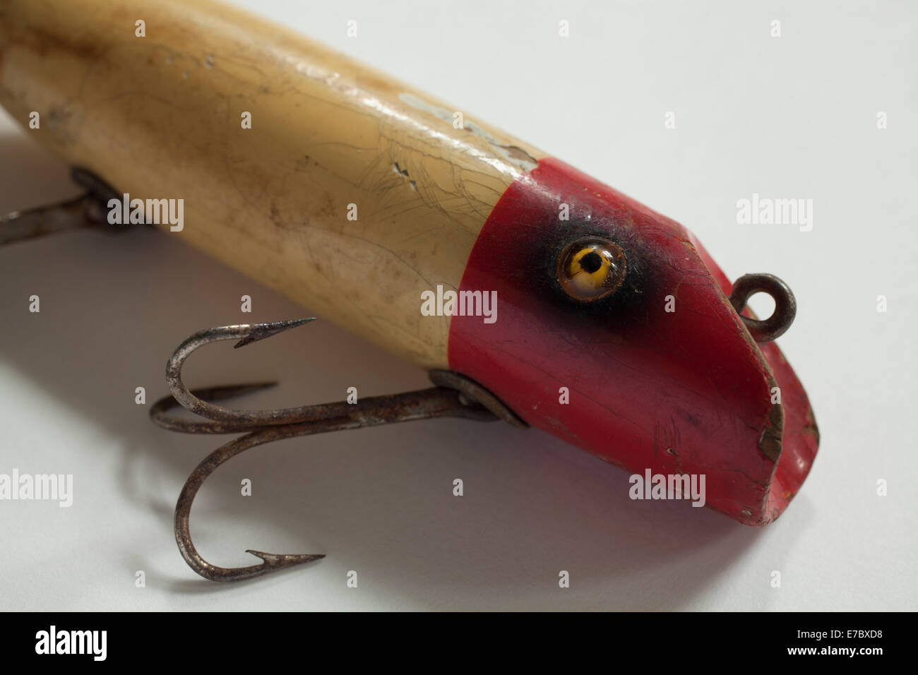 Vintage fishing lure closeup Stock Photo - Alamy