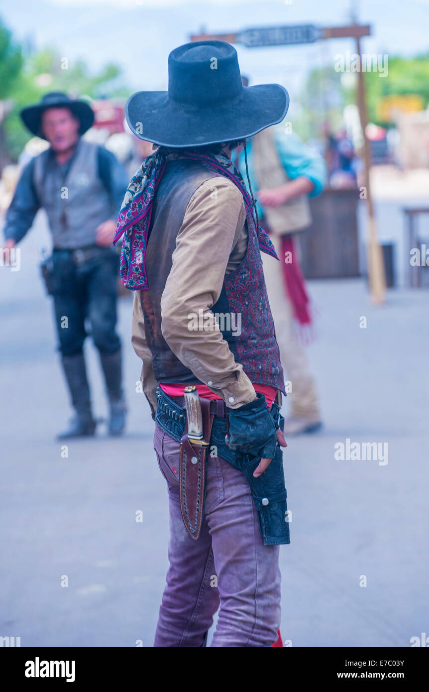 A participants in the Vigilante Days event in Tombstone , Arizona Stock Photo