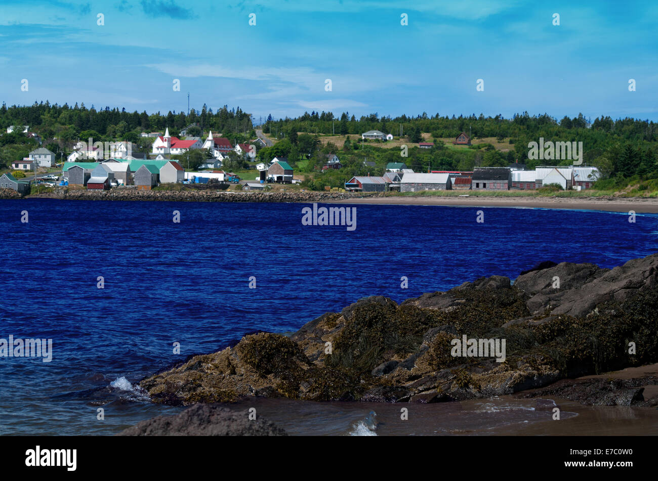 Seal Cove a fishing village on Grand Manan Stock Photo Alamy