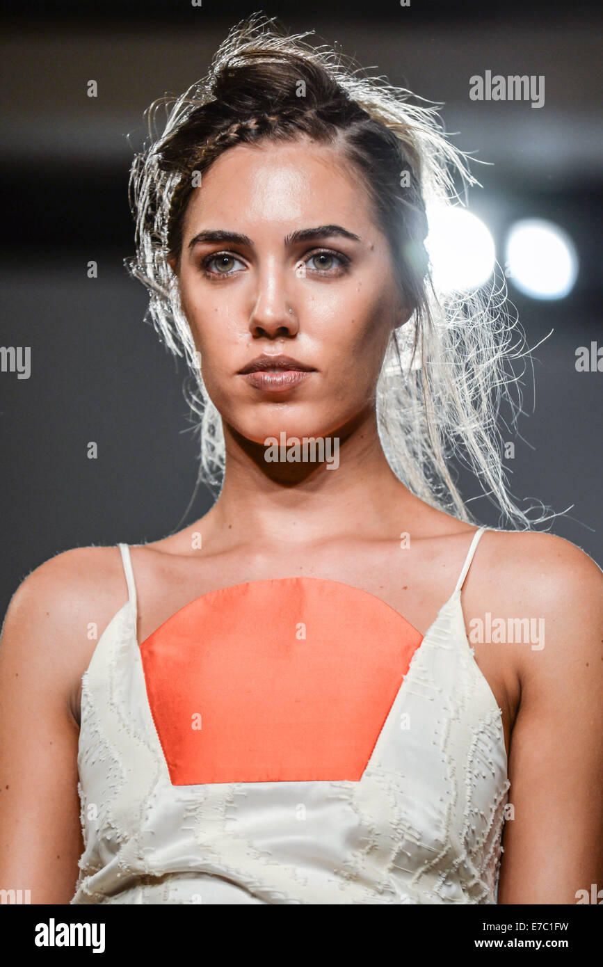 LONDON, ENGLAND SEPTEMBER 12 Model Amber Le Bon walks the runway at