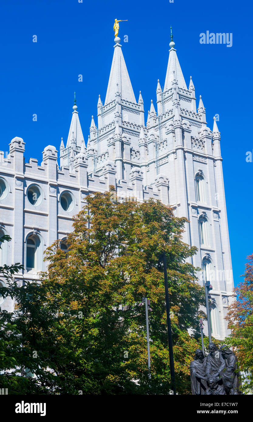 The Mormons Temple in Salt Lake City , Utah Stock Photo Alamy