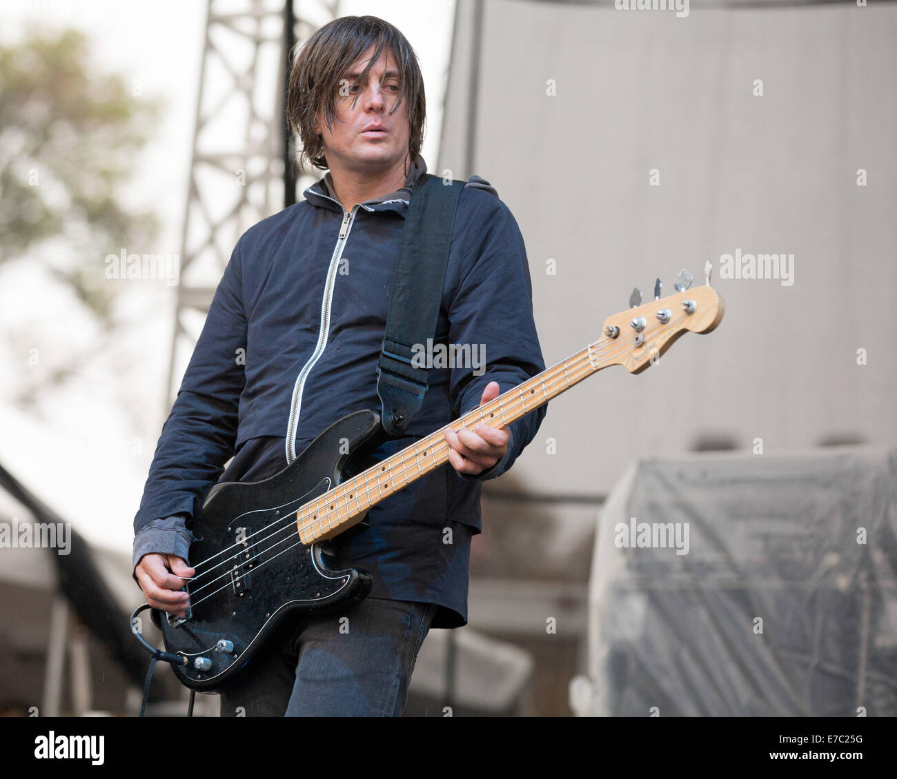 Chicago, Illinois, USA. 12th Sep, 2014. Musician GREG EDWARDS of the band Failure performs live at 2014 Riot Fest music festival at Humboldt Park in Chicago, Illinois Credit:  Daniel DeSlover/ZUMA Wire/Alamy Live News Stock Photo
