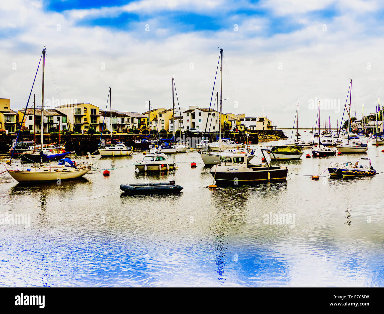 porthmadog harbour gwynedd north wales uk Stock Photo Alamy