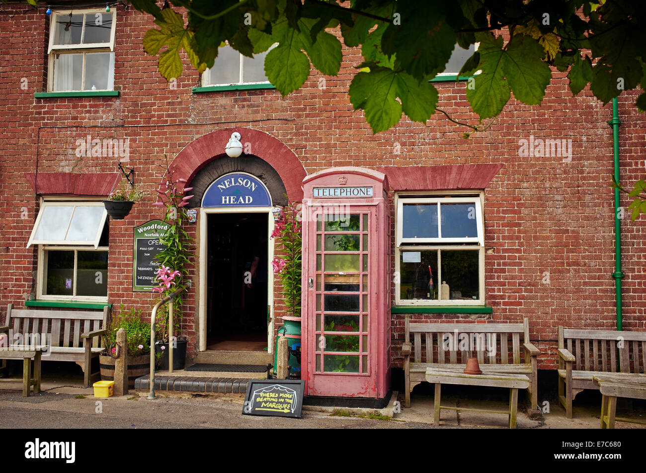 The Nelson Head Pub, Horsey, Norfolk Broads, Norfolk, England, UK Stock