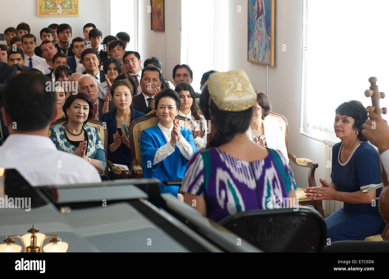 Dushanbe, Tajikistan. 12th Sep, 2014. Chinese President Xi Jinping's