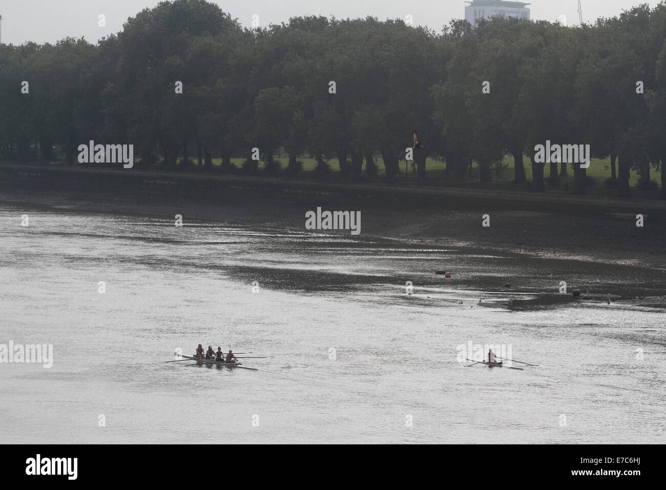 Putney Riverside Rowing Rowing on the thames, putney, leisure hi-res stock photography and ...