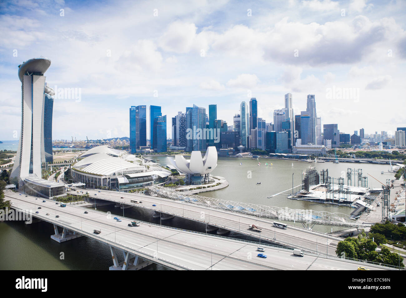the cityscapes of Singapore Stock Photo