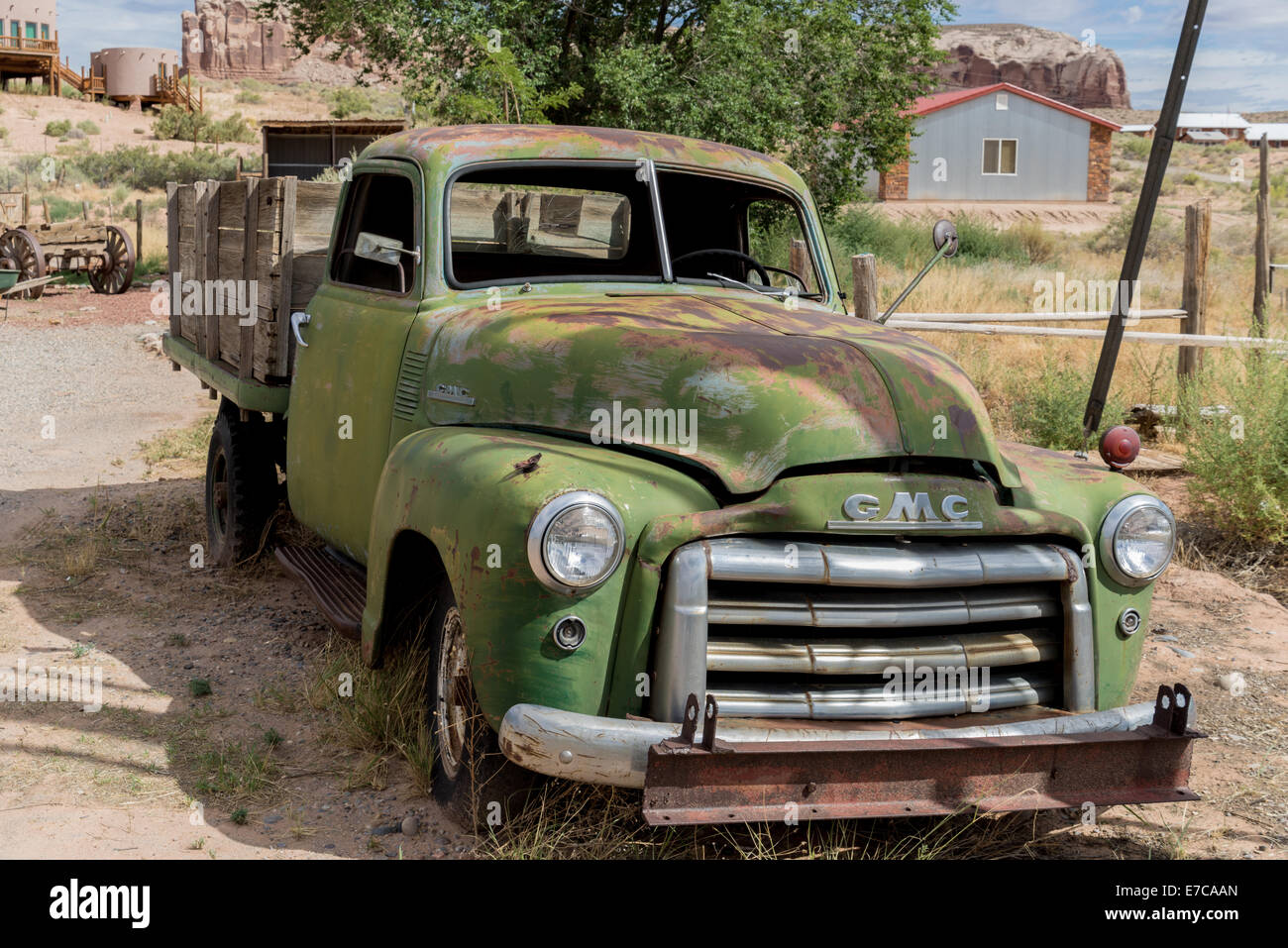 Old American Pickup Stock Photo