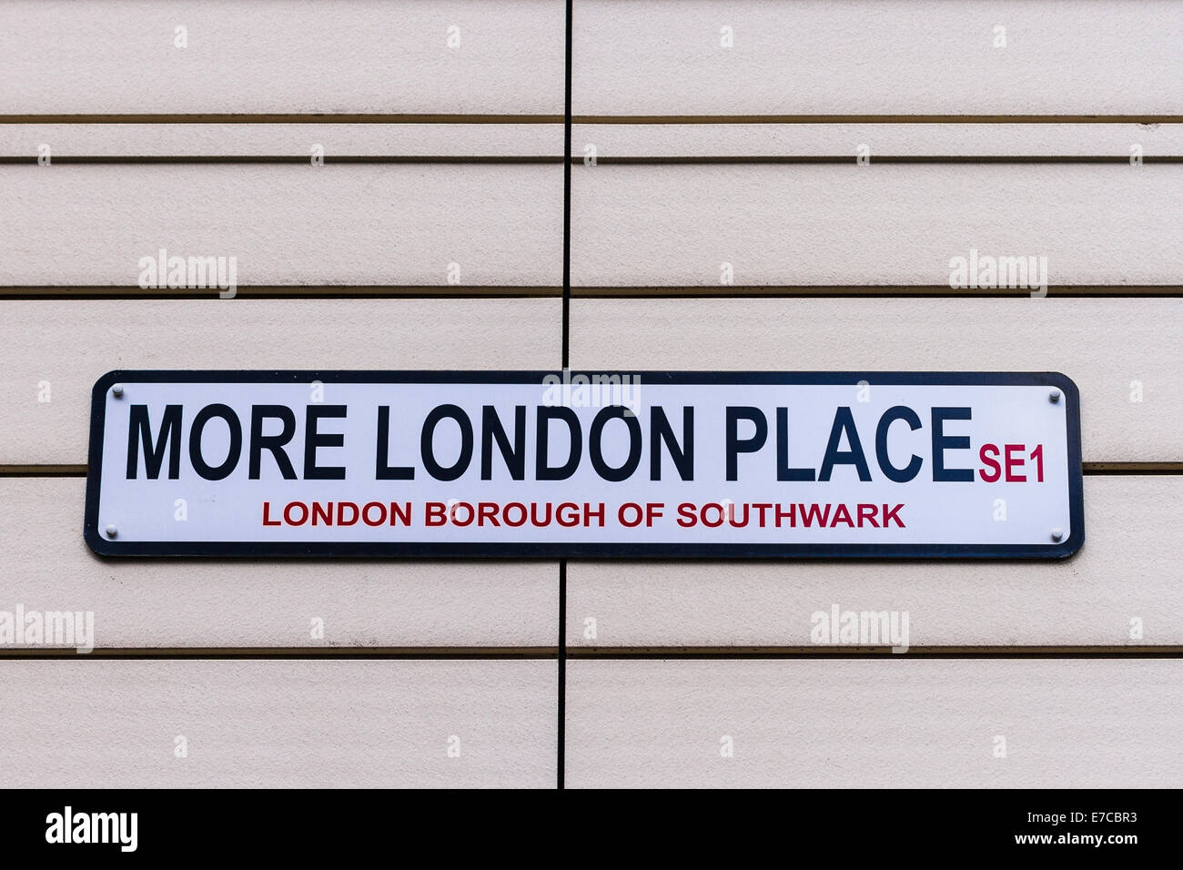 More London Place road sign - London Stock Photo