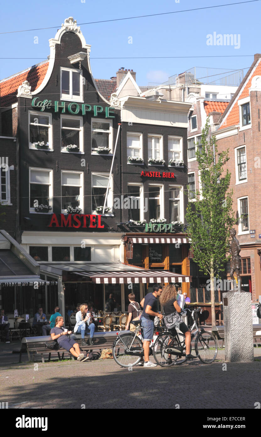 Cafe Hoppe Amsterdam Holland Stock Photo Alamy