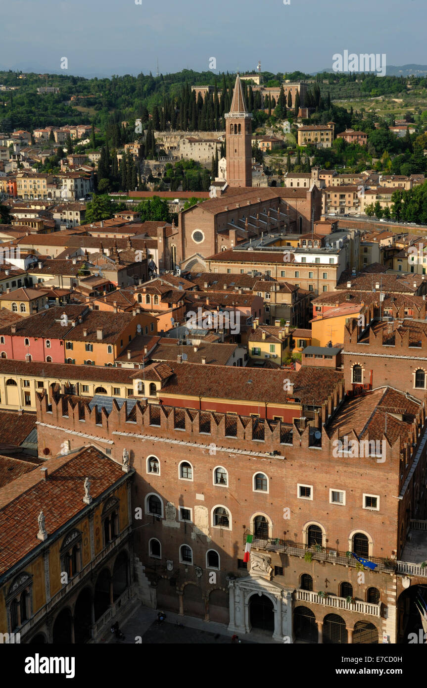 Panoramic view of the city of Verona Stock Photo