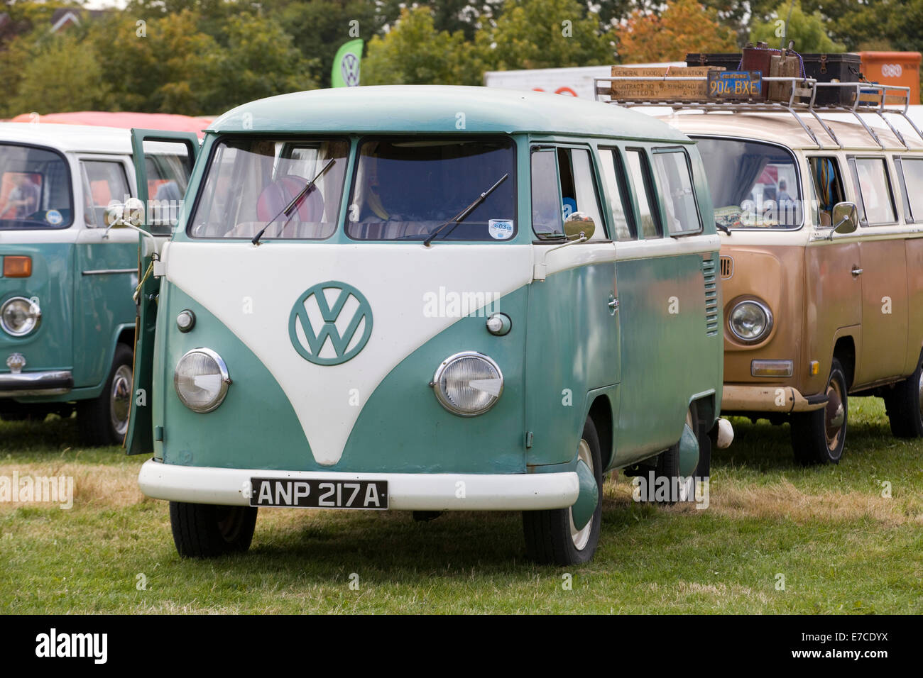 Volkswagen Camper Van/Bus at a VW Show in England Stock Photo - Alamy