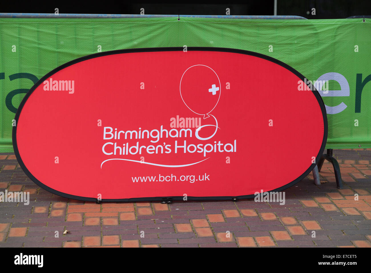 Birmingham UK. Thirteenth September 2014. The good cause all the money is being raised for.An annual event to raise money for Birmingham Children's Hospital. Credit: Chris Gibson/Alamy Live News. Stock Photo