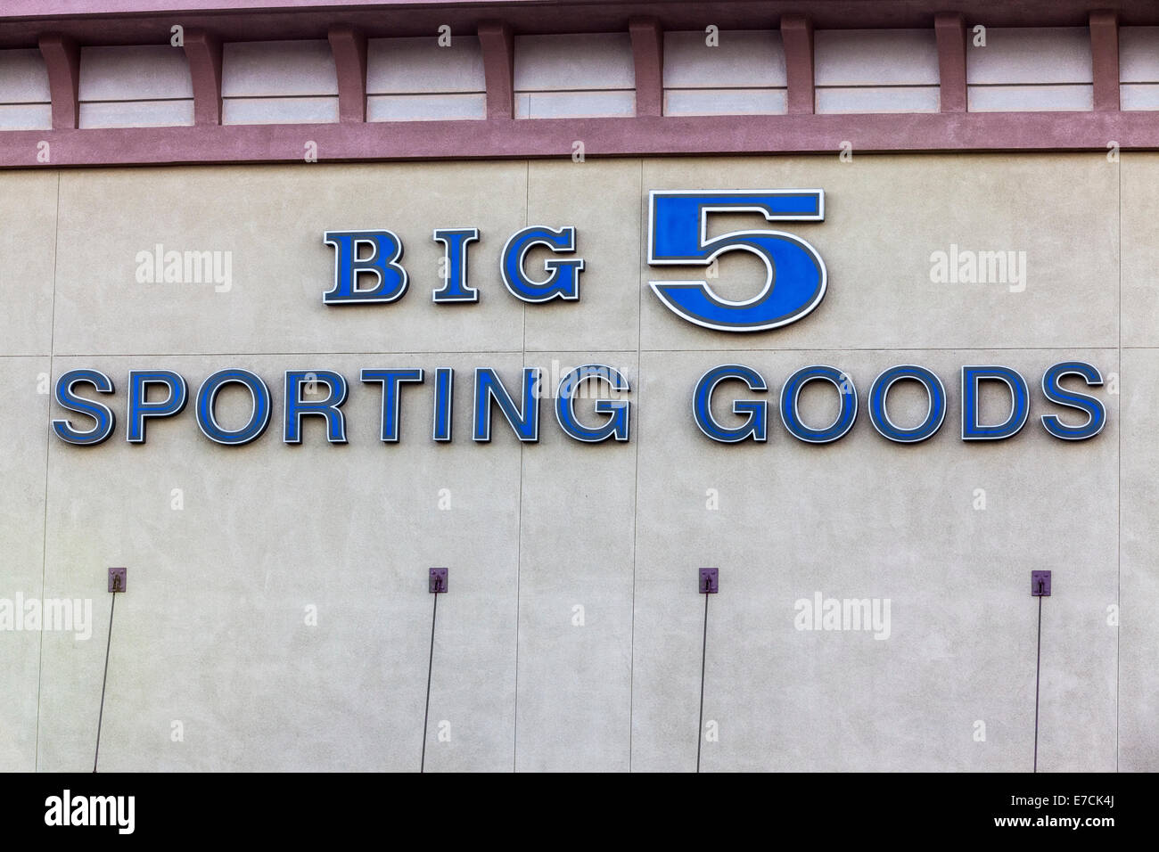 Big 5 Sporting Goods Store in Modesto California Stock Photo