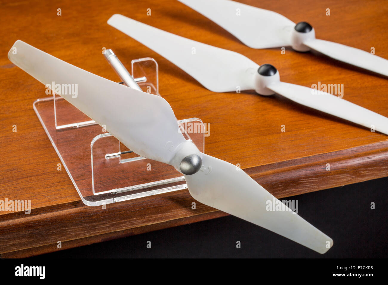 balancing propellers of a drone quadcopter to reduce vibration Stock