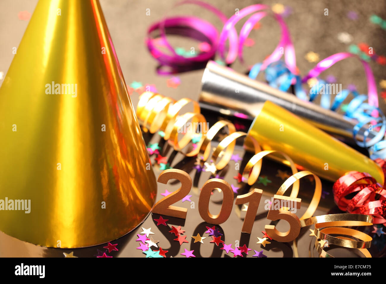 New year 2015 decoration,Closeup. Stock Photo