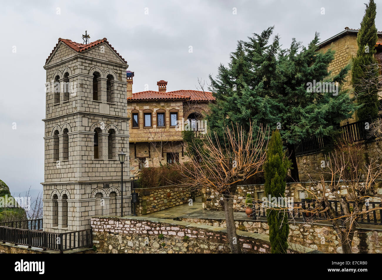 Varlaam monastery in Meteora GREECE Stock Photo - Alamy
