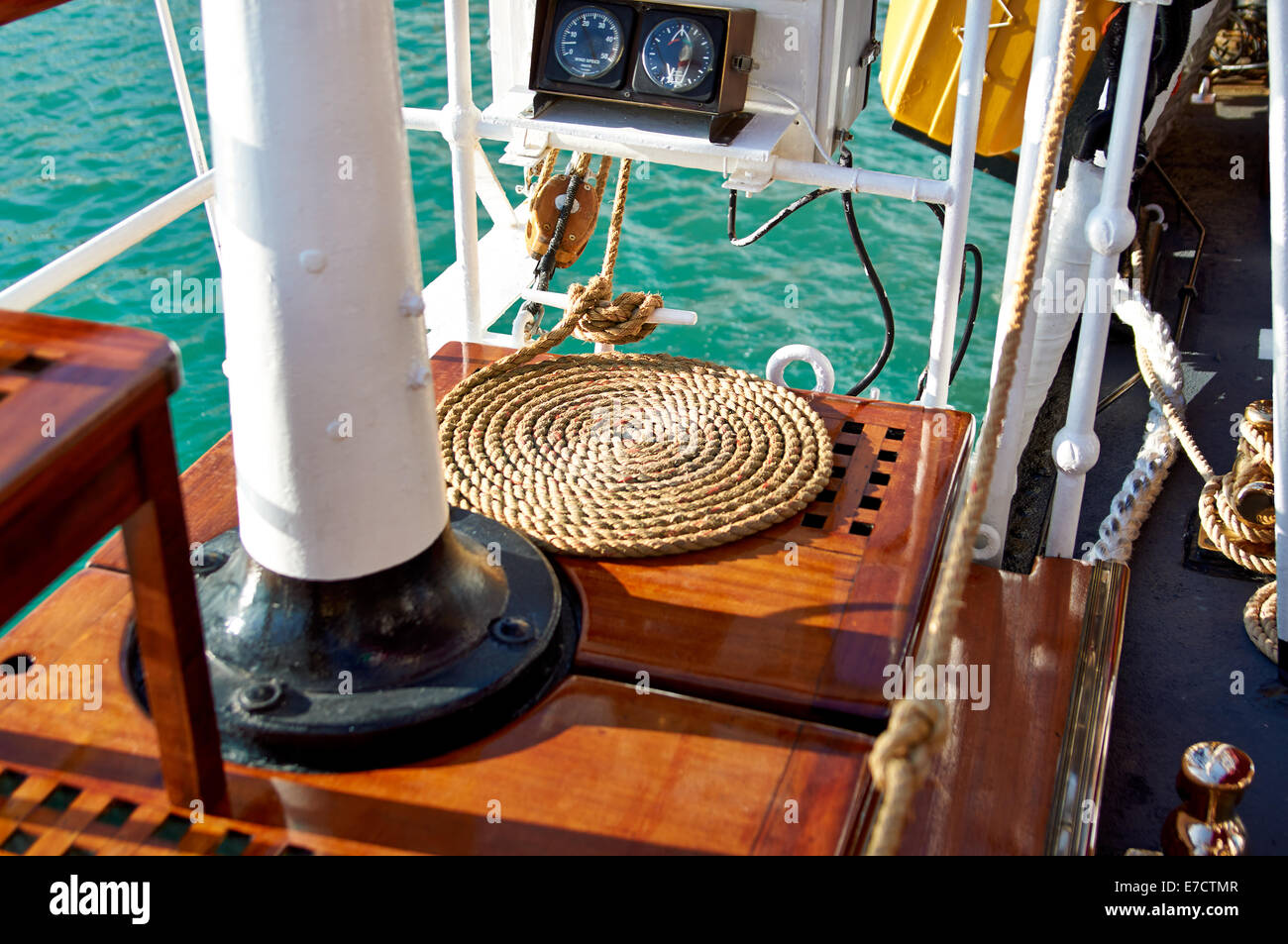 The marine parts of the ship. Sailboat Stock Photo Alamy