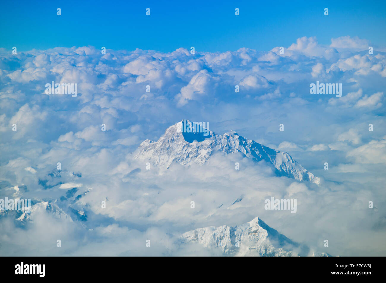Views of Mount Everest (Highest Peek) and Himalayas through Clouds on ...